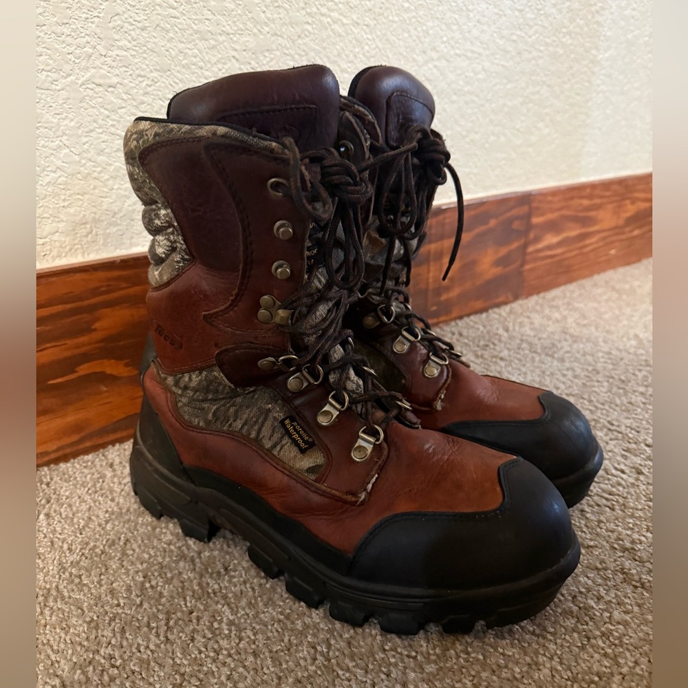 Tecs 800G Men's 10 Leather Camo Hunting Boots